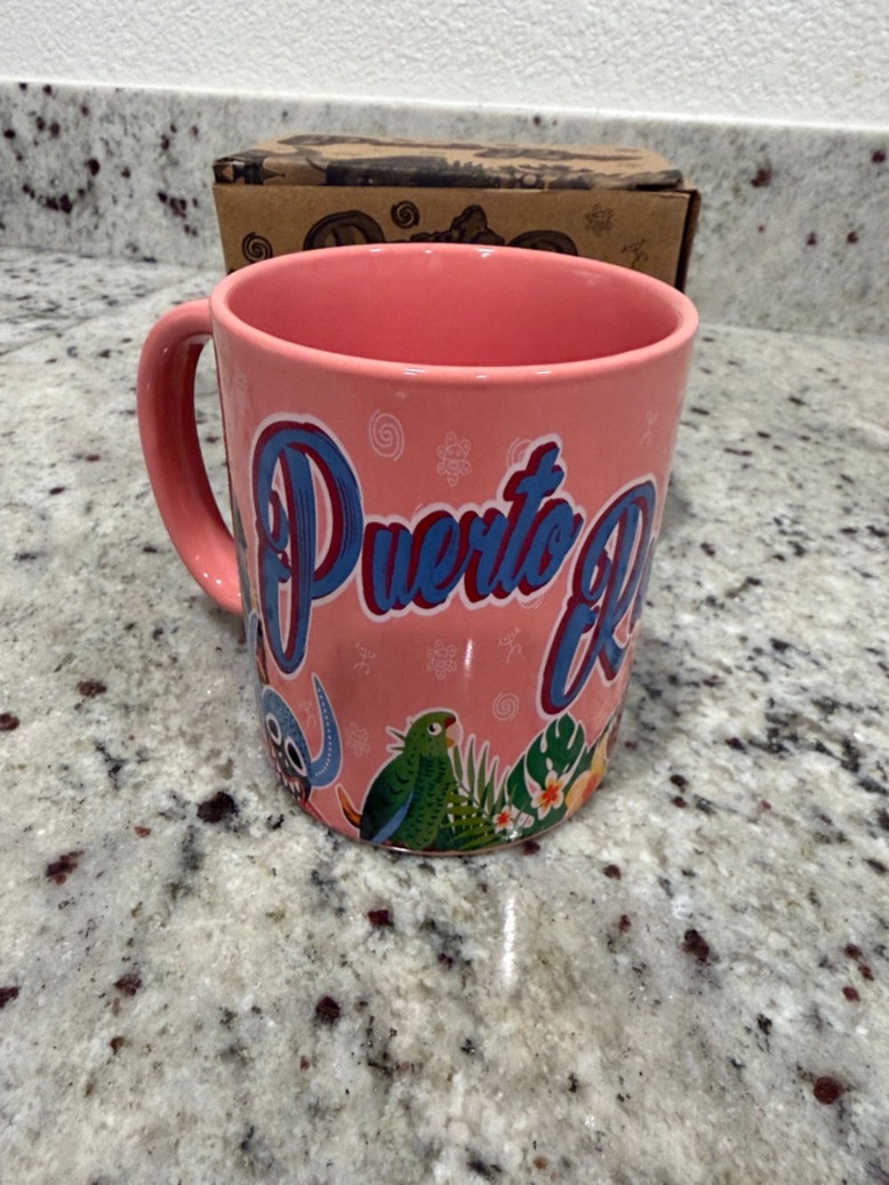 Pink Puerto Rico Souvenir Coffee Mug
